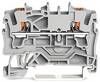 WAGO 2202-1201 Durchgangsklemme 5.20 mm Push-In-Klemme Grau 100 St.