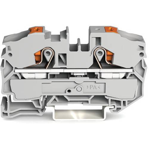 WAGO 2216-1201 Durchgangsklemme 12 mm Push-In-Klemme Grau 20 St.