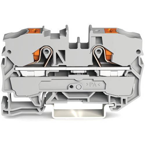 Thumbnail - WAGO 2210-1201 Durchgangsklemme 10 mm Push-In-Klemme Grau 25 St.