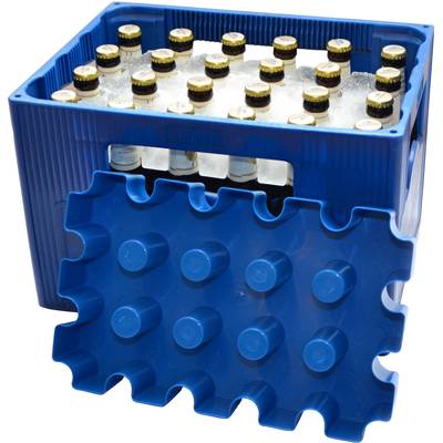 SL Eisblock 20x0,5l Flaschenkühler Kontakt Blau 