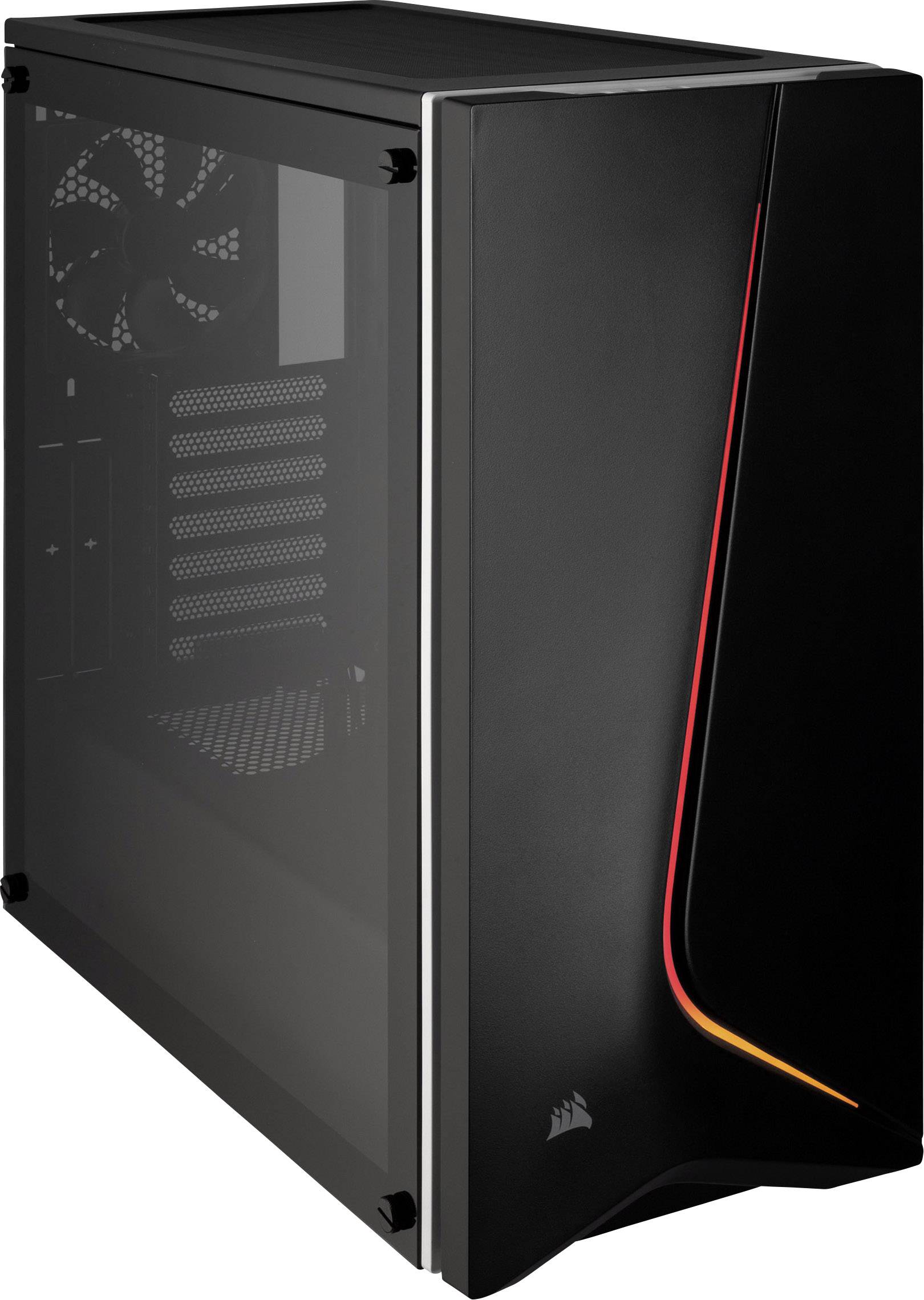 Midi-Tower PC-Gehäuse Corsair Spec-06 Tempered Glass RGB Schwarz, RGB 2 ...