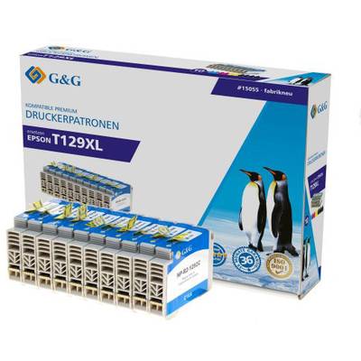 G&G Druckerpatrone ersetzt Epson T1291, T1292, T1293, T1294, T1295 Kompatibel Kombi-Pack Schwarz, Cyan, Magenta, Gelb  1