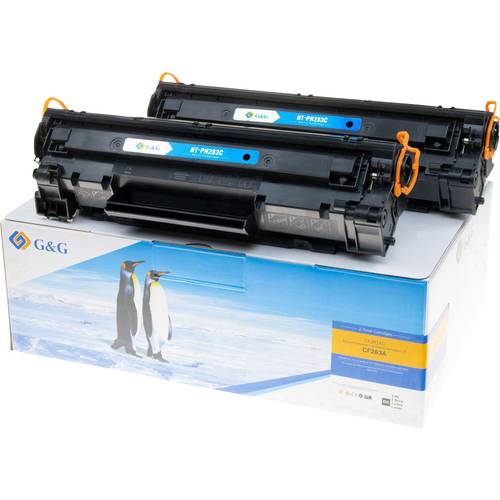 G&G Toner ersetzt HP 83A, CF283A Kompatibel 2er-Pack Schwarz 3000 Seiten 14991