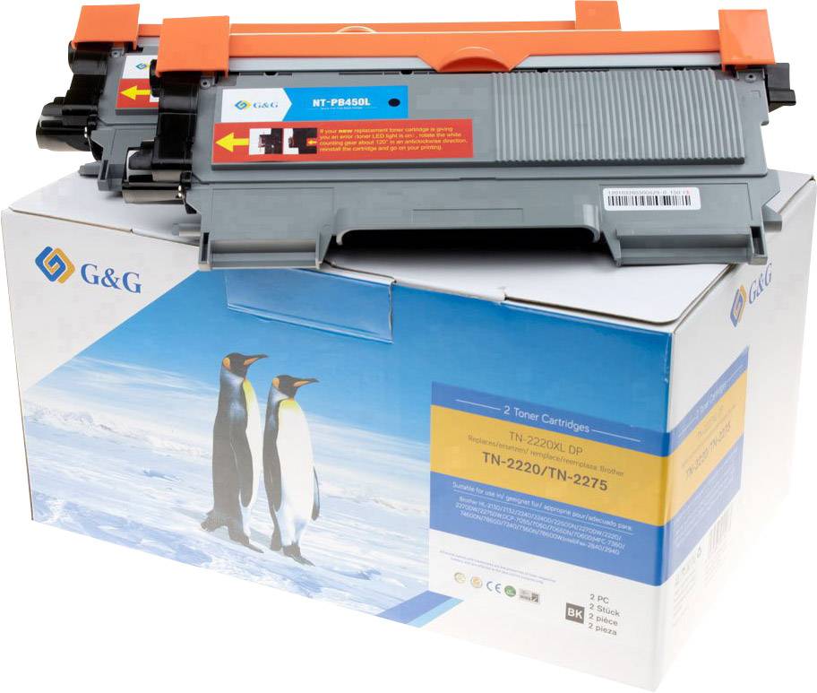 G&G Toner G&G Brother TN-2220/TN-2010 Doppelpack bk  comp. black