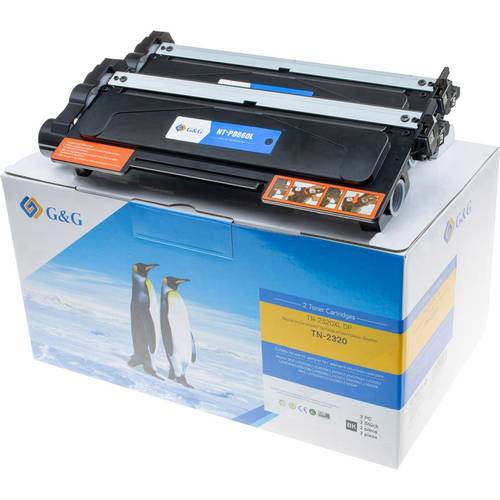 G&G Toner ersetzt Brother TN-2320 Kompatibel 2er-Pack Schwarz 5200 Seiten 15013