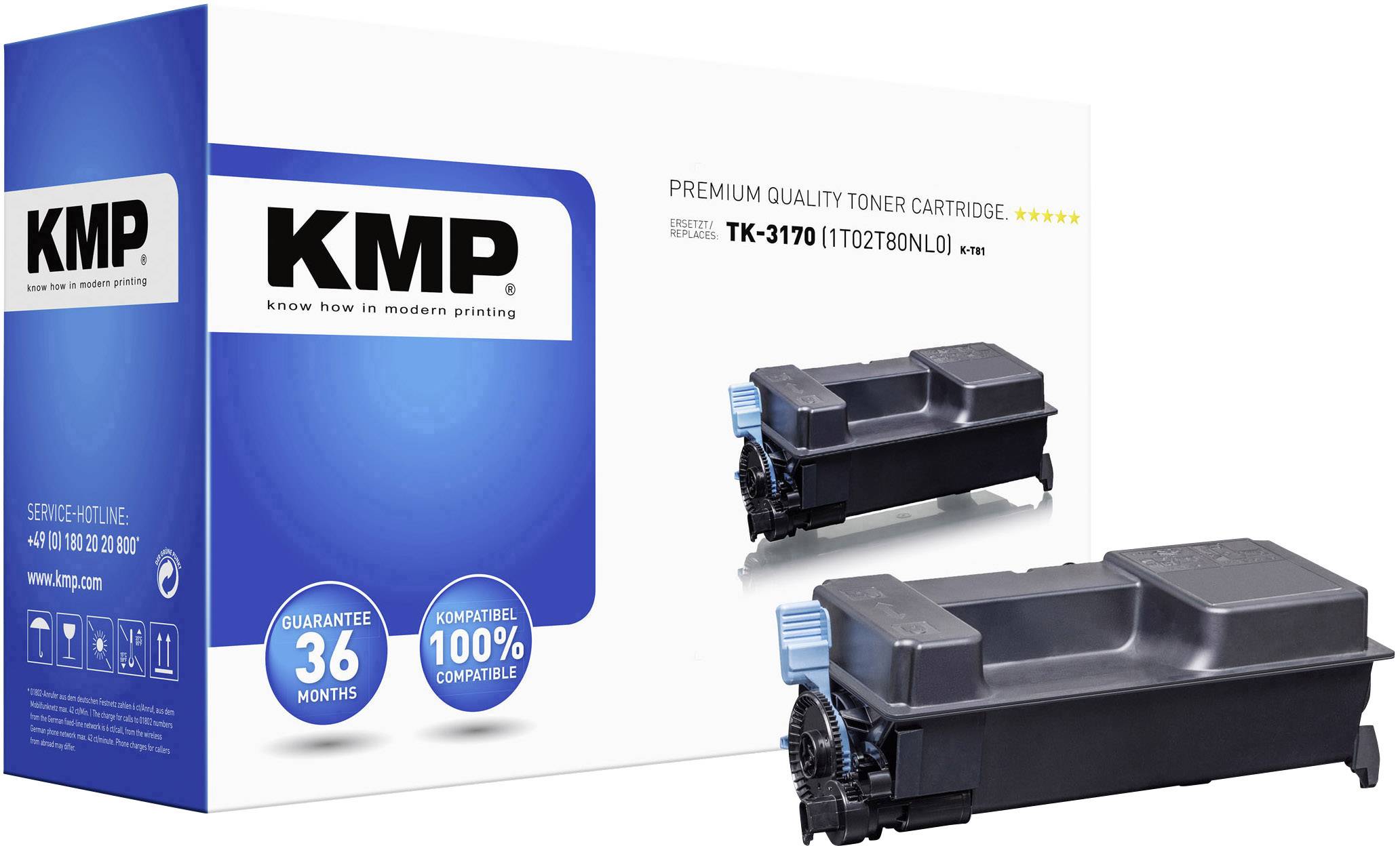 KMP Toner Kyocera TK3170/TK-3170 comp. black K-T81