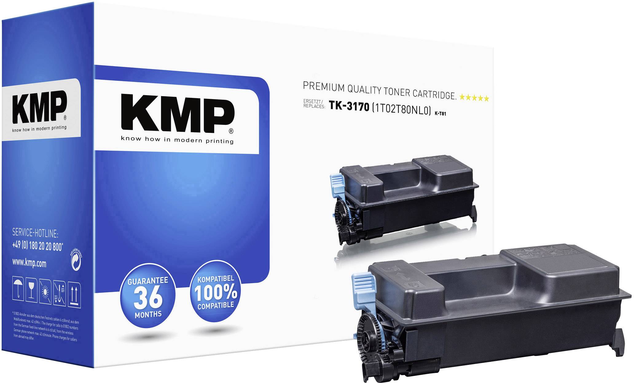 KMP Toner ersetzt Kyocera TK-3170 Kompatibel Schwarz 16000 Seiten K-T81 2918,0000