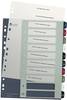 Leitz 1237 Style Register DIN A4 1-10 Polypropylen Mehrfarbig 10 Registerblätter extrabreit, PC-beschriftbar 1237-00-00