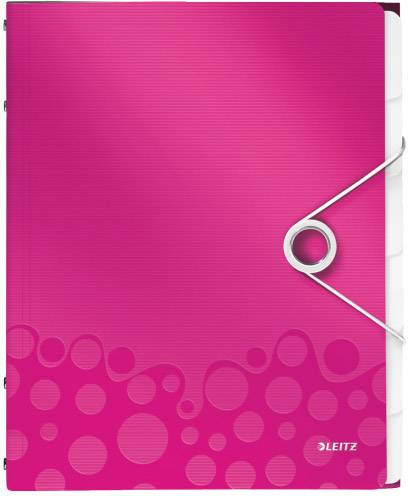 Leitz WOW 4633 4633-00-23 Ordnungsmappe Pink DIN A4 Anzahl der Fächer: 6-0