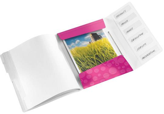Leitz WOW 4633 4633-00-23 Ordnungsmappe Pink DIN A4 Anzahl der Fächer: 6-2