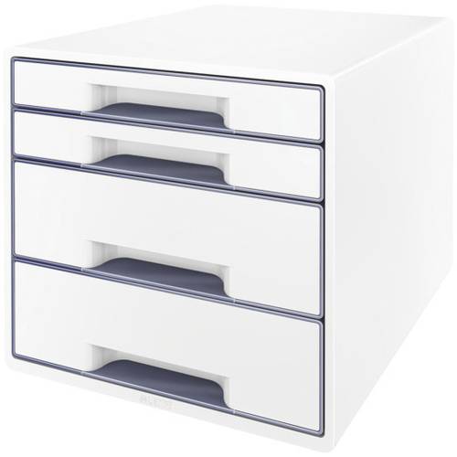 Leitz WOW Cube 5213 5213-20-01 Schubladenbox Weiß 4 x DIN A4 Anzahl der Schubfächer: 4