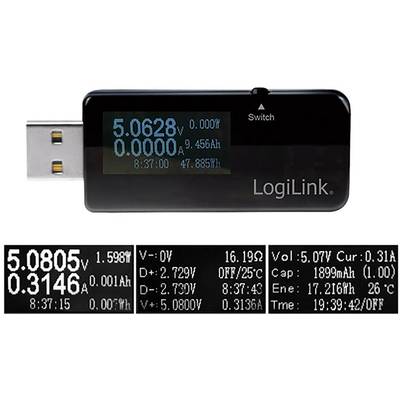 LogiLink Digitales USB Leistungsmessgerät,4 Nachkommastellen - PA0159 - 1 Stück-0