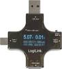 LogiLink Digitales Multifunktions-Leistungsmessgerät, 3-fach