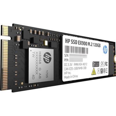 HP EX900 120 GB Interne M.2 PCIe NVMe SSD 2280 M.2 NVMe PCIe 3.0 x4 Retail 2YY42AA#ABB