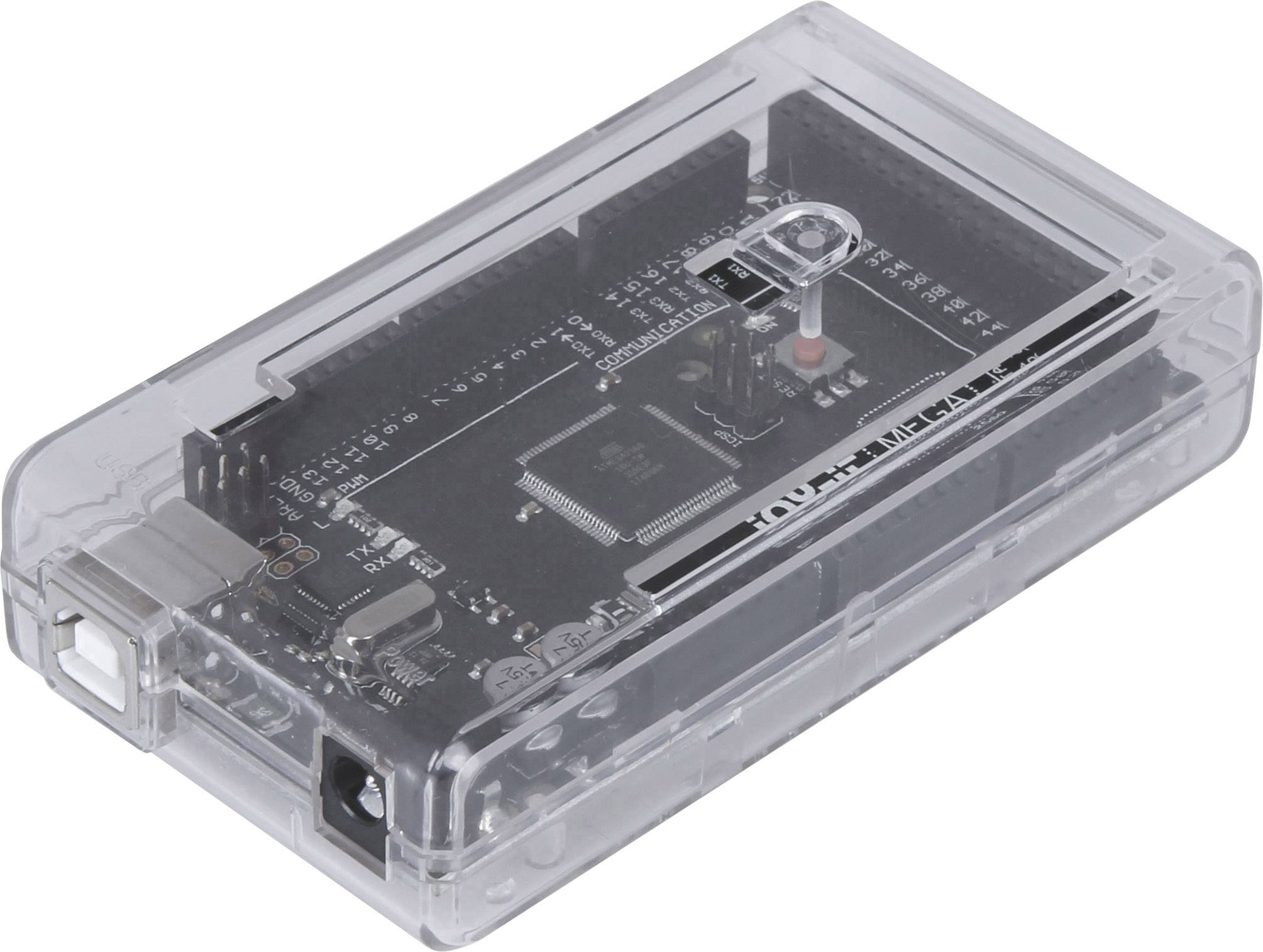 JOY-IT Kunststoff Gehäuse für Arduino Mega Transparent