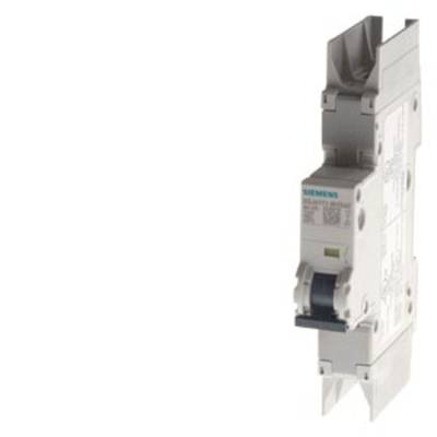 Ein Sicherungsautomat der Marke Siemens, vertikal auf einem weißen Hintergrund. Das Gerät ist für den Schutz elektrischer Schaltkreise konzipiert.