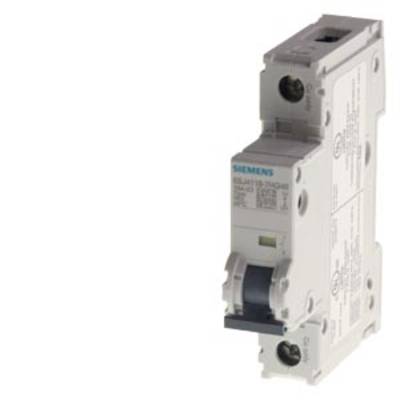 Ein weißer Leitungsschutzschalter von Siemens, Modell 5SY6132-7.3HG20, mit Kippschalter und technischen Informationen auf der Vorderseite.