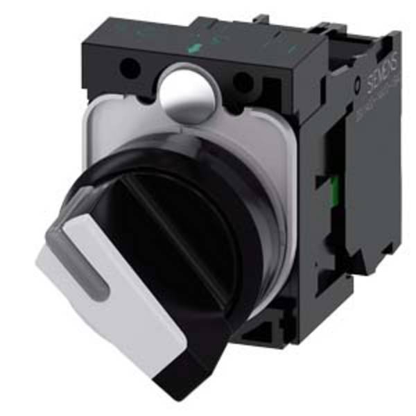 Siemens 3SU11032BF601BA0 3SU1103-2BF60-1BA0 Knebelschalter Schaltpositionen 2 1 St. Single