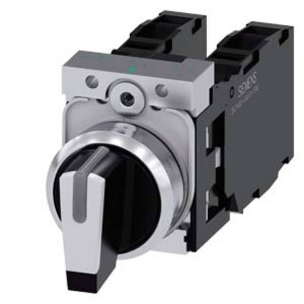 Siemens 3SU11502BL601LA0 3SU1150-2BL60-1LA0 Knebelschalter Schaltpositionen 3 2 x 45 ° 1 St. Piece