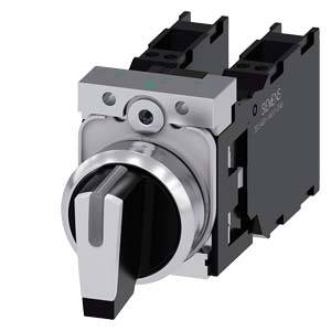 Siemens 3SU11502BM603LA0 3SU1150-2BM60-3LA0 Knebelschalter Schaltpositionen 3 1 St. Piece-0