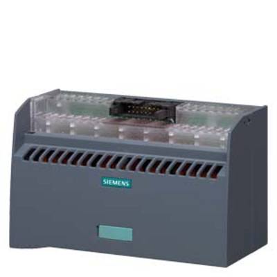 Ein Siemens-Sicherungsgerät, rechteckig, grau, mit Lüftungsschlitzen und Steckanschlüssen, verwendet in elektrischen Anlagen.