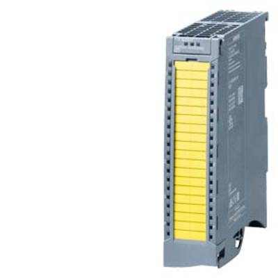 Schmales, rechteckiges elektronisches Modul mit gelber Frontplatte, wahrscheinlich Industriekomponente wie ein SPS-Modul.