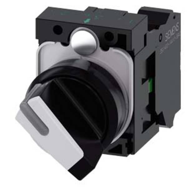 Siemens 3SU11002BF603BA0 3SU1100-2BF60-3BA0 Knebelschalter Schaltpositionen 2 1 St.