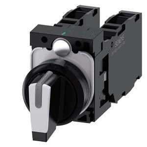 Siemens 3SU11002BM601LA0 3SU1100-2BM60-1LA0 Knebelschalter Schaltpositionen 3 1 St.-0