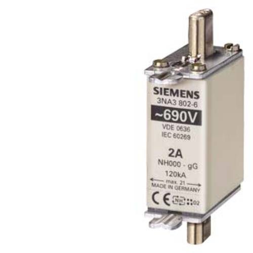 Siemens 3NA38056 Sicherungseinsatz Sicherungsgröße = 0 16 A 690 V 3 St.