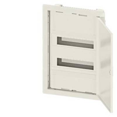 Ein weißer Sicherungskasten ist geöffnet. Zwei Reihen von Steckplätzen für Sicherungen sind sichtbar. Lumos-Logo oben.