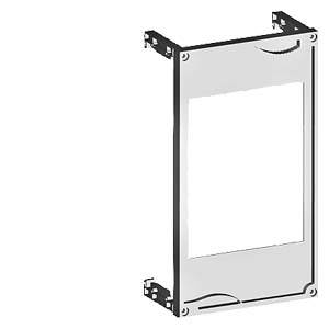 Ein metallischer Montagehalter zur Befestigung von Schaltern oder Steckdosen in einer Wand.