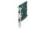 'Eine grüne elektronische PCI-Karte mit zwei DB9-Ports und mehreren schwarzen Chips.'