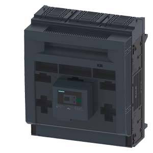 Ein schwarzer elektrischer Leistungsschalter mit digitalem Display, verwendet zur Steuerung und Schutz von Stromkreisen in elektrischen Anlagen.