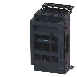 Ein schwarzer elektrischer Schrank mit mehreren Steckplätzen und einem markanten oberen Trenner. Geeignet für industrielle Anwendungen.