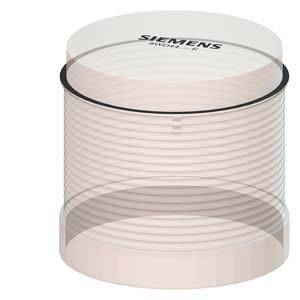 Ein Siemens-Luftfilter in zylindrischer Form, hauptsächlich aus einem transparenten Material.