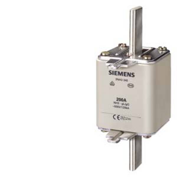 Siemens 3NA3360 Sicherungseinsatz  Passend für (Sicherungen) Sicherungsgröße 000 - 4 Sicherungsgröße = 3  400 A  500 V 3 St.