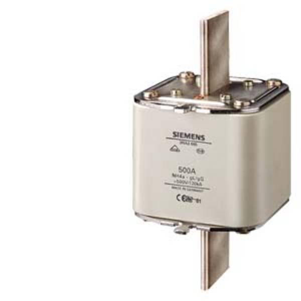 Siemens 3NA3665 Sicherungseinsatz mit mechanischer Sicherungsanzeige  Sicherungsgröße = 4a  500 A  500 V 1 St.