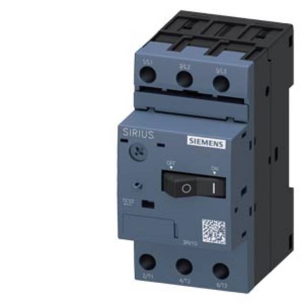 Siemens 3RV1011-0AA10 Leistungsschalter 1 St. Einstellbereich (Strom): 0.11 - 0.16 A Schaltspannung (max.): 690 V/AC (B x H x T) 45 x 90 x 75 mm