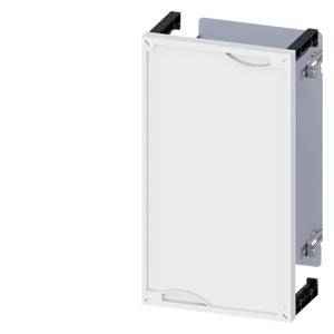 Ein weißer Einbau-Kühl- oder Gefrierschrank, ohne sichtbare Markenkennzeichnung, steht teilweise geöffnet.