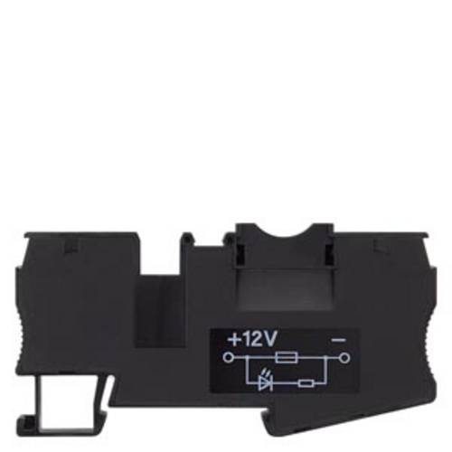 Siemens 8WH20001BG28 Sicherungsklemme 8.2 mm Federzuganschluss Schwarz 50 St.