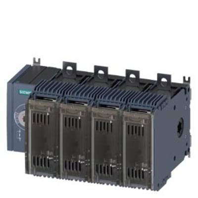 'Modularer elektrischer Schalter von Siemens mit mehreren Steckplätzen und einem Drehregler an der Seite, vor weißem Hintergrund.'