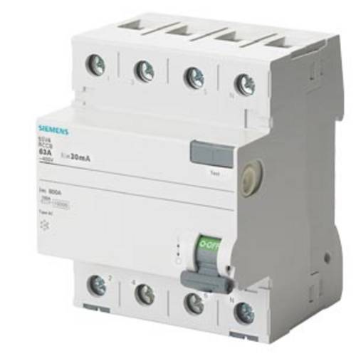 Siemens 5SV44440 5SV4444-0 FI-Schutzschalter AC 40 A 0.1 A 400 V