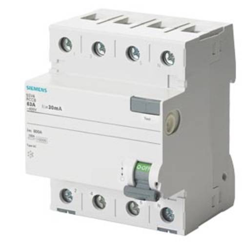 Siemens 5SV46460 5SV4646-0 FI-Schutzschalter AC 63 A 0.3 A 400 V