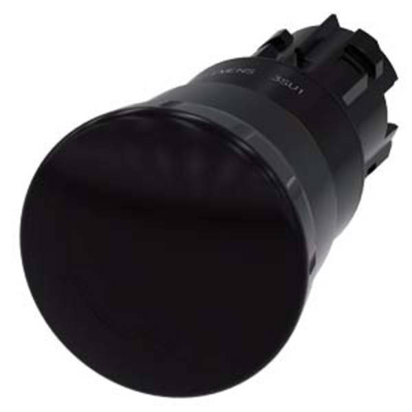 Siemens 3SU10001HB100AA0 3SU1000-1HB10-0AA0 Pilzdrucktaster Schwarz 1 St.