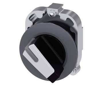 Siemens 3SU10622DC600AA0 3SU1062-2DC60-0AA0 Knebelschalter Knebel Weiß 1 x 45 ° 1 St.