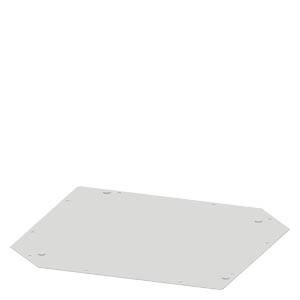 Eine rechteckige, flache Metallplatte mit abgerundeten Kanten und mehreren kleinen Löchern verteilt entlang der Kanten.