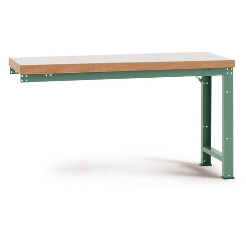 Thumbnail - Manuflex WP4029.7035 Anbau-Werkbank PROFI,1750x700x840mm Platte Kunststoff lichtgrau Umleimer Dekor Multiplex RAL7035 li...