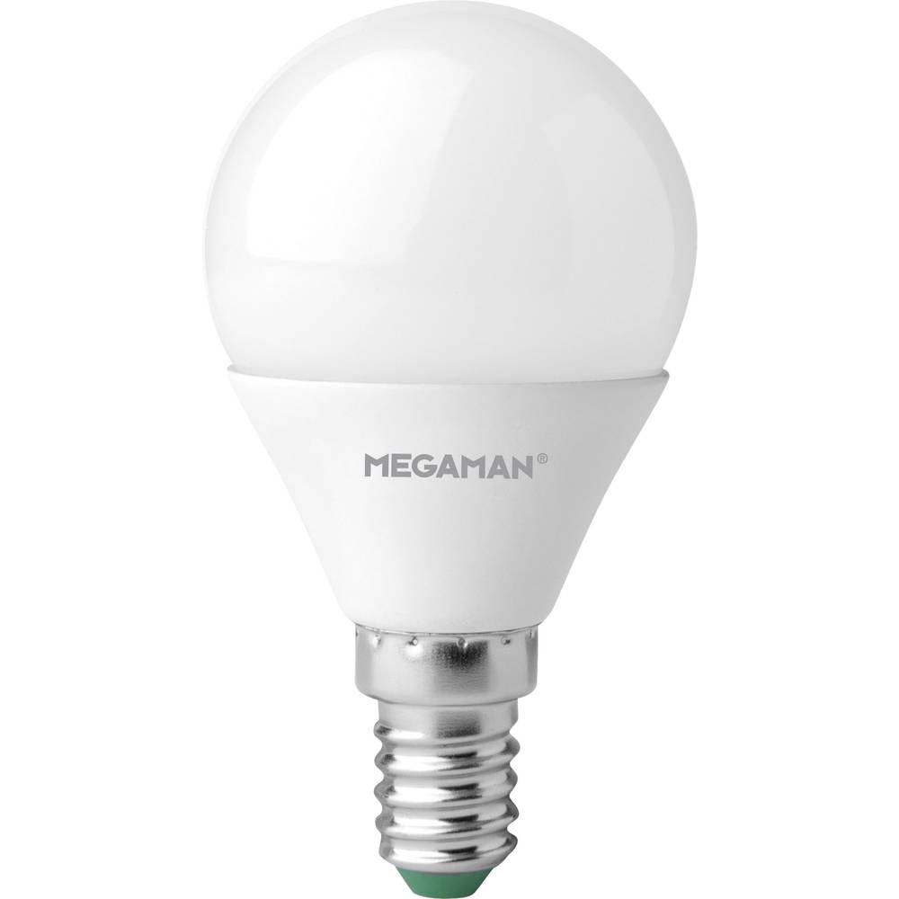 Megaman MM21124 LED-lamp Energielabel F (A - G) E14 Kogel 5 W = 40 W Warmwit (Ø x l) 45 mm x 84 mm Dimbaar 1 stuk(s)