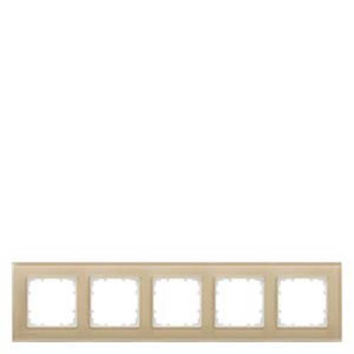 Siemens Schalterprogramm 5fach Rahmen Delta Platin 5TG12054 1 St.