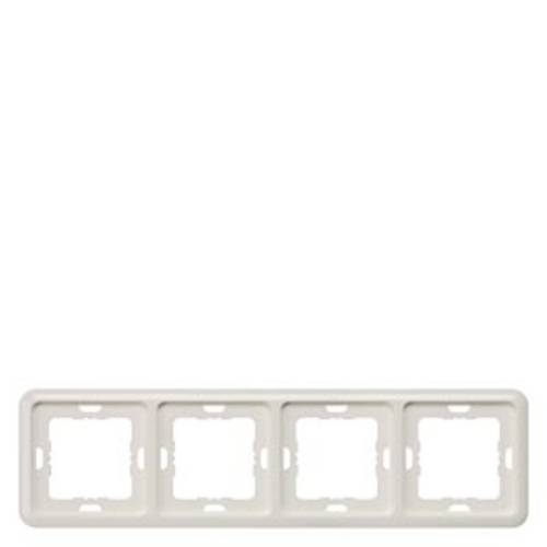 Thumbnail - Siemens Schalterprogramm 4fach Rahmen Delta Silber 5TG1774 1 St.